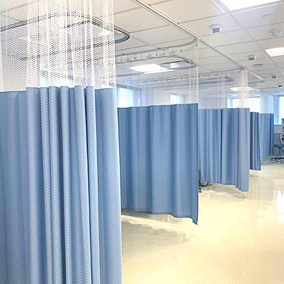 linenroom blue cubical curtain | bulk supply | hospitals & clinics
