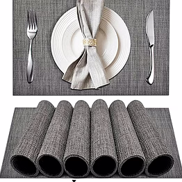 linenroom table mat gray | wholesale / bulk | hotels & hospitality