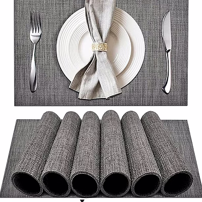 linenroom table mat gray | wholesale / bulk | hotels & hospitality