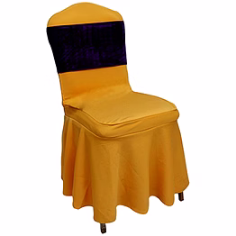 linenroom chair cover lycra frill gold | wholesale / bulk | hotels & hospitality