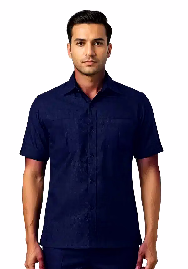 unifab safari suit manufacturer | safari set navy half sleeve for bulk b2b supply