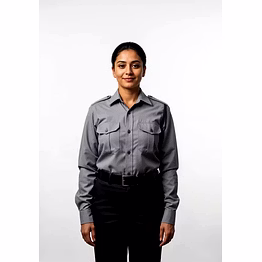 unifab security guard uniform manufacturer | security shirt grey female for bulk b2b supply