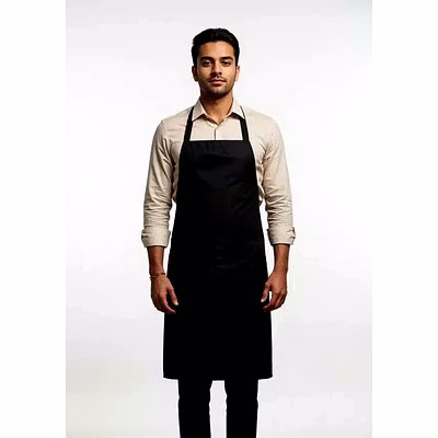 unifab bib apron manufacturer | bib apron black free size unisex (pack of 5 pcs) for bulk b2b supply