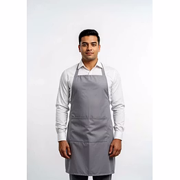 unifab bib apron manufacturer | bib apron grey free size unisex (pack of 5 pcs) for bulk b2b supply