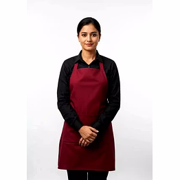 unifab bib apron manufacturer | bib apron maroon free size unisex (pack of 5 pcs) for bulk b2b supply