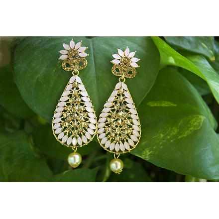 Baby Pink Jewel Earrings-1
