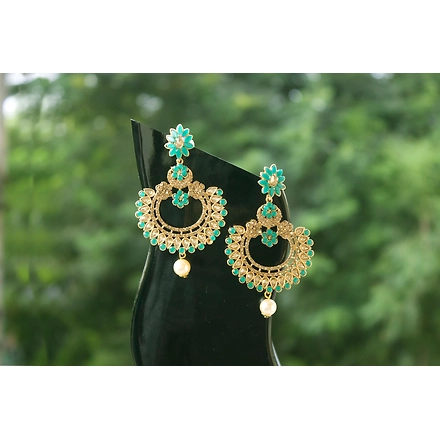 Green Noor Earrings-2