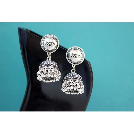 Jogan Oxidized Jhumkis-1