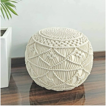 Round Ottoman Pouf for Living Room-RoundPouf