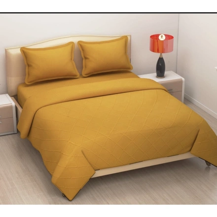 Yellow Premium Luxury Bed Cover-HOA6262728