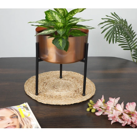 Kulf Copper Desk Metal Planter without Plants-CopperKulfPlanter