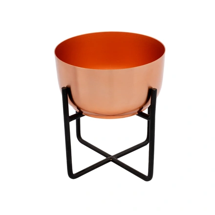 Copper Bowl Desk Planter- 2 Piece-4