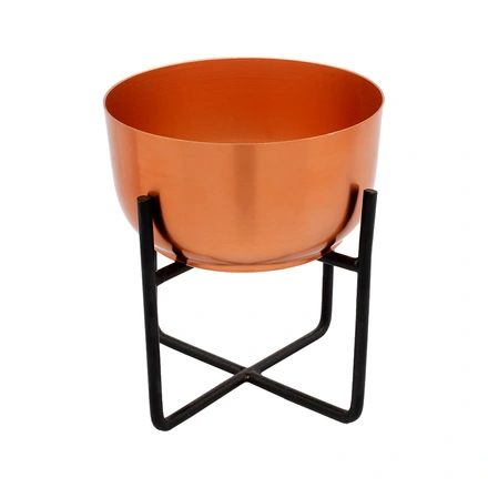 Copper Bowl Desk Planter- 2 Piece-6