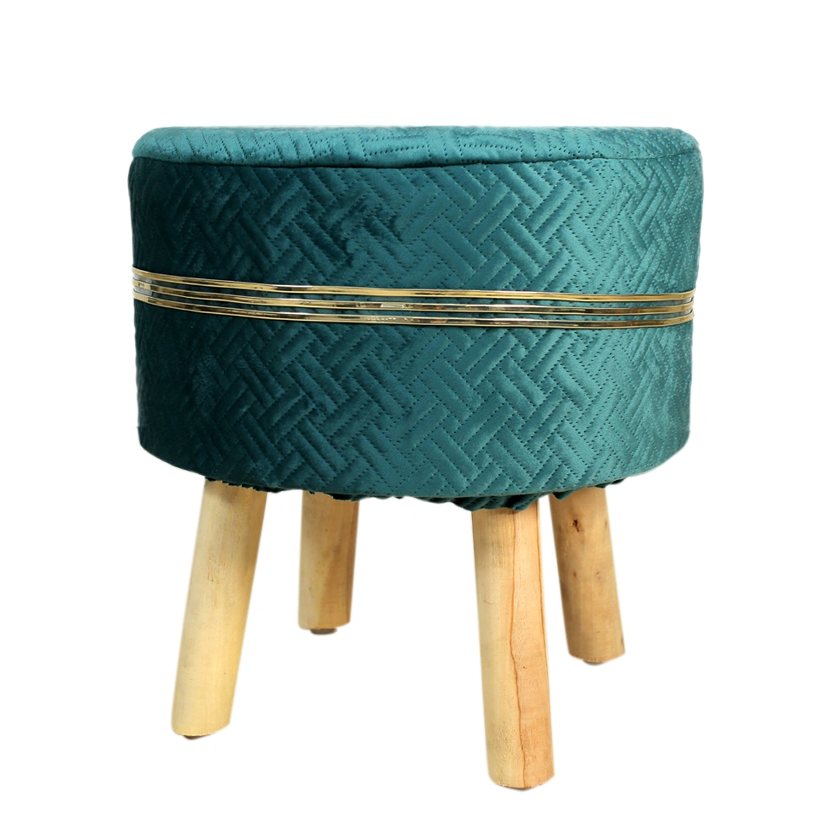 Emerald Wooden Foot Stool-1