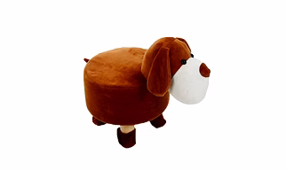 Dog Animal Shaped Ottoman for Kids