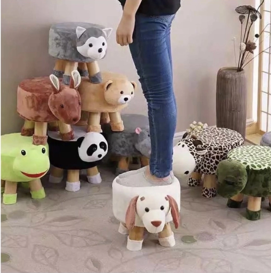 Koala Animal Shaped Ottoman for Kids-1