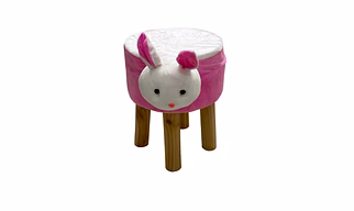 Rabbit Animal Shaped Ottoman for Kids