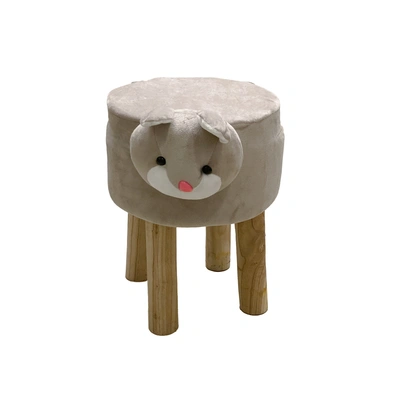 Bear Animal Shaped Ottoman for Kids