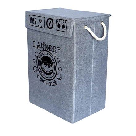 Grey Foldable Laundry Bag-GreyFoldableBag