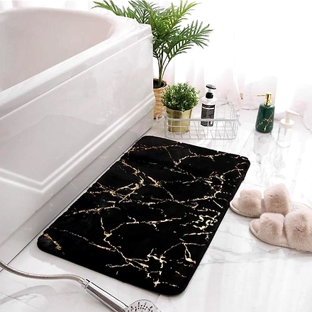 Non Slip Bath Mats Absorbent Mats- Black-BlackNonSlipMat