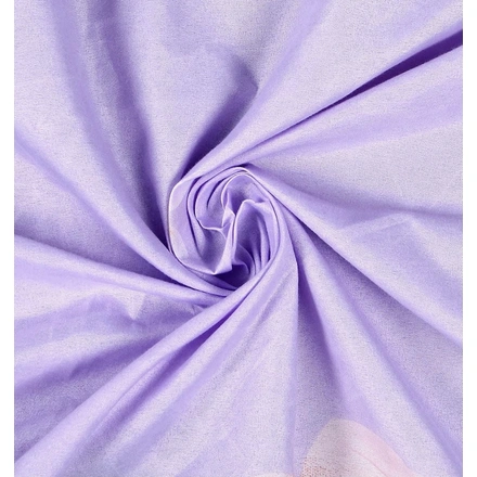 Lilac Glacé Cotton Double Bedsheet-Double Bed-2