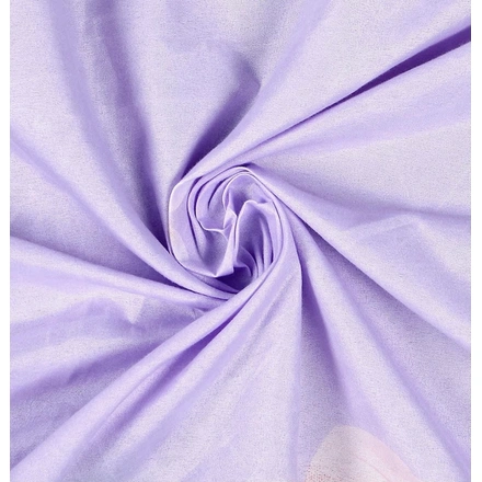 Lilac Glacé Cotton Double Bedsheet-Single Bed-1
