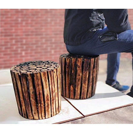Handcrafted Wooden Stool-3