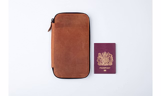 Multi functional Passport Holder Travel Wallet Unisex RFID Genuine Leather Travel Wallet