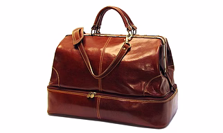 Weekend Travel Bag - Premium Quality Leather Luggage Travel Duffle Bag