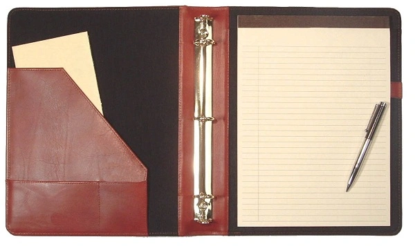 Custom PU Leather Personal Planner ring binder-6240636