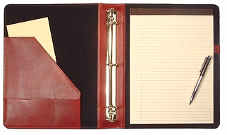 Custom PU Leather Personal Planner ring binder