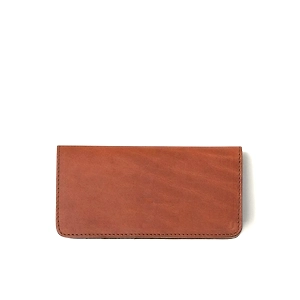 Wholesale good quality full grain leather checkbook cover newest genuine leather cheque book cover