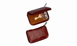 Genuine leather keys holder wallet / leather key chain bag