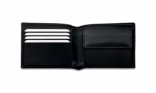 Customized RFID Blocking Soft Smooth Genuine Leather Wallet With Card Pocket And Coin Pocket
