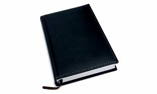 Business Desk Standard Black Leather Diary 2023