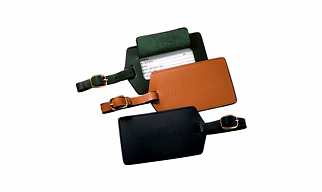 Leather luggage Tags Aircraft Travel Bag Suitcase Identifier Labels