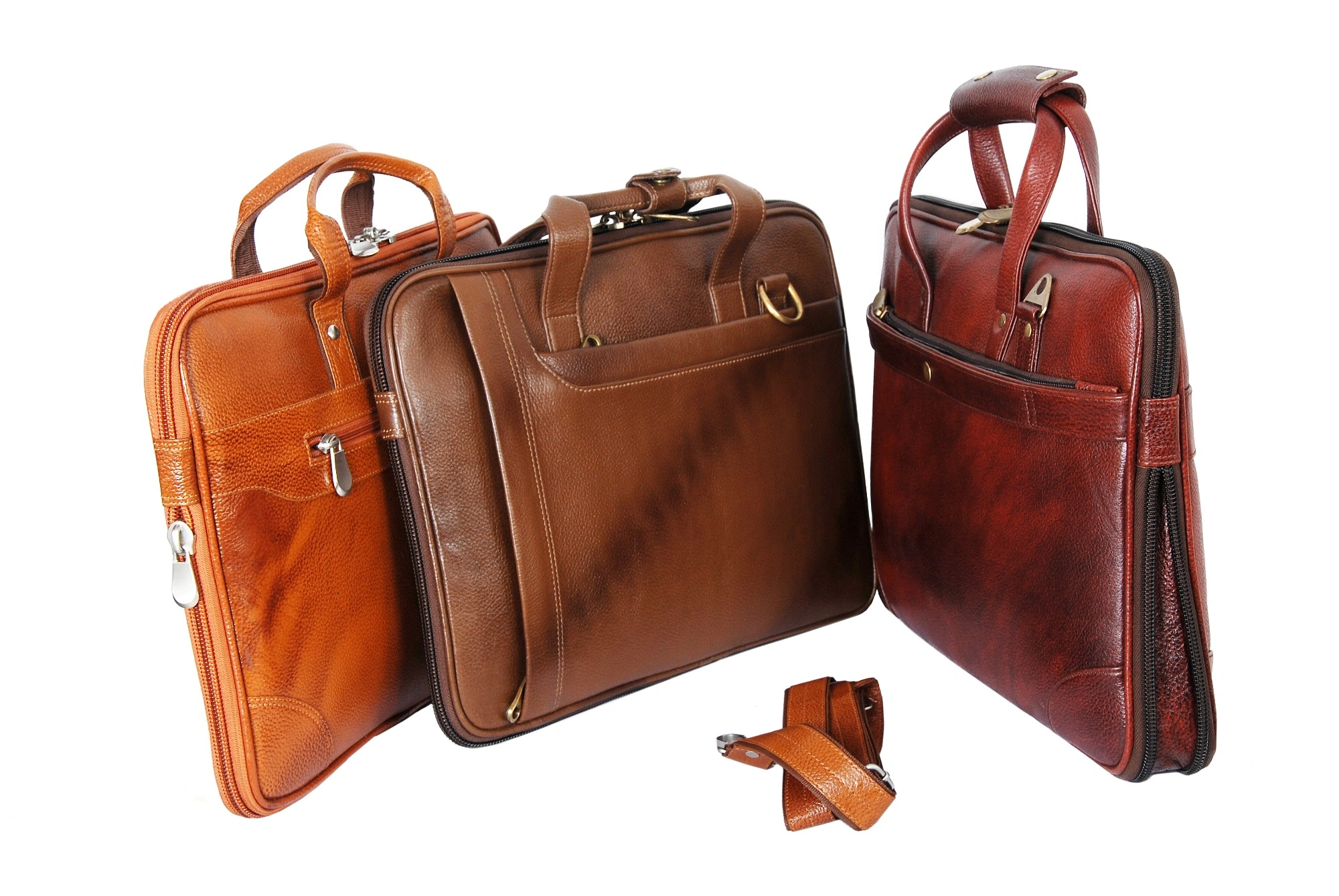 Men's Leather Laptop Messenger Briefcase Office Crossover Shoulder Bag-6298456