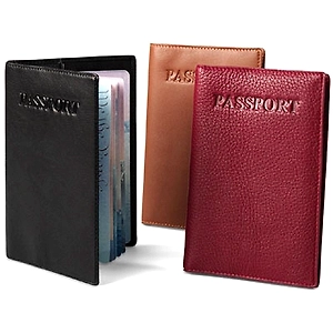 Customized Wholesale PU Leather Passport Cover