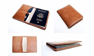 Handmade Leather Passport Holder card holders