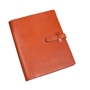 Brown Loose Leaf Closure Ring Binder Ring Binder With 3 Rings