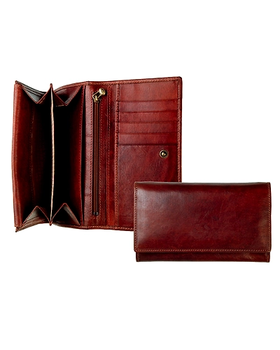 RFID Blocking Genuine Leather Wallet Card Holder Organizer Ladies Purse-6353146