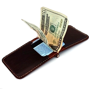 Best Leather Money Clip Bi-Fold Wallet for Men