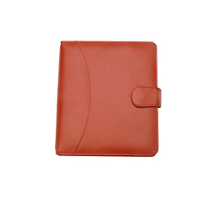 High-Quality Custom Logo Genuine Leather Luxury Document Holder Planner Cover