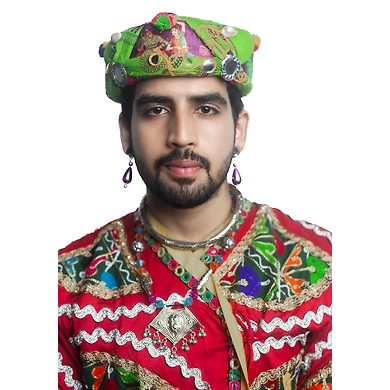 S H A H I T A J Cotton Kathiyawadi Navratri or Gujarati Safa Pagdi Turban Multi-Colored for Kids and Adults (RT01)-18-3