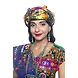 S H A H I T A J Satin Kathiyawadi Navratri or Gujarati Safa Pagdi Turban Multi-Colored for Kids and Adults (RT420)-ST43_18-sm