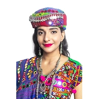 S H A H I T A J Cotton Kathiyawadi Navratri or Gujarati Safa Pagdi Turban Multi-Colored for Kids and Adults (RT422)