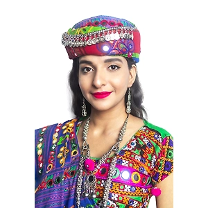 S H A H I T A J Cotton Kathiyawadi Navratri or Gujarati Safa Pagdi Turban Multi-Colored for Kids and Adults (RT422)