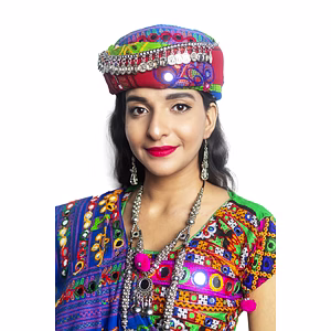 S H A H I T A J Cotton Kathiyawadi Navratri or Gujarati Safa Pagdi Turban Multi-Colored for Kids and Adults (RT422)