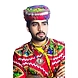 S H A H I T A J Cotton Kathiyawadi Navratri or Gujarati Safa Pagdi Turban Multi-Colored for Kids and Adults (RT422)-18-3-sm