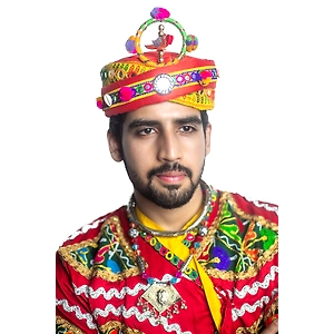 S H A H I T A J Cotton Kathiyawadi Navratri or Gujarati Safa Pagdi Turban Multi-Colored for Kids and Adults (RT423)